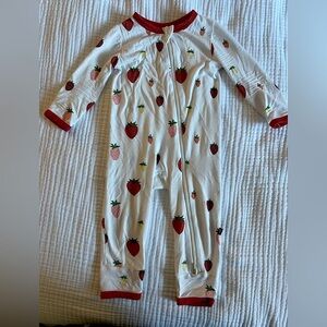 Strawberry Kyte Baby Romper 6-12m